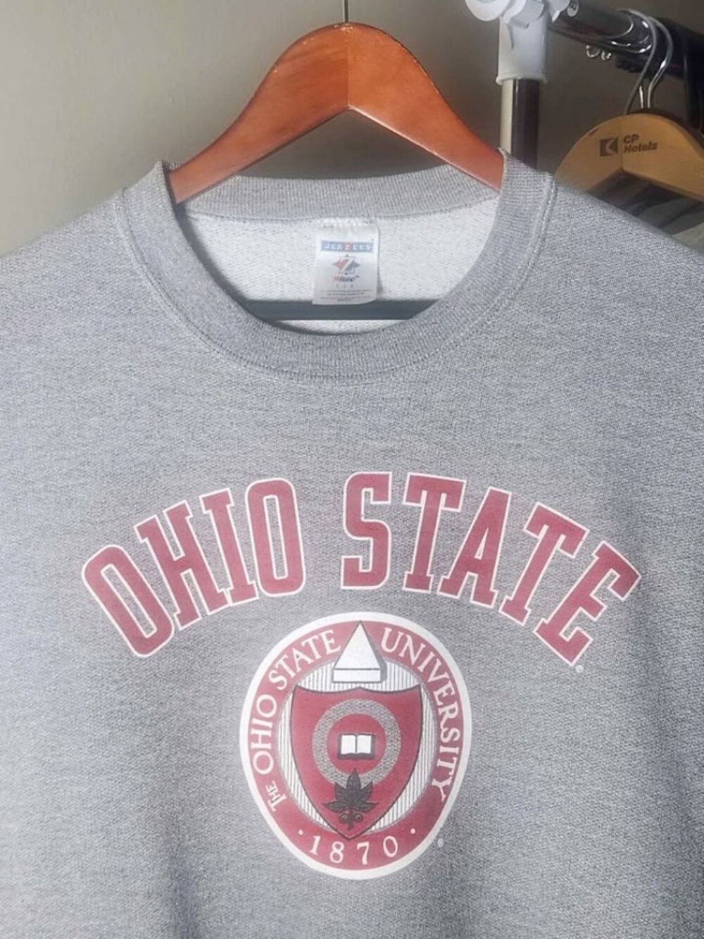 Vintage Jerzees Ohio State 1870 Seal Crewneck Sweatshirt